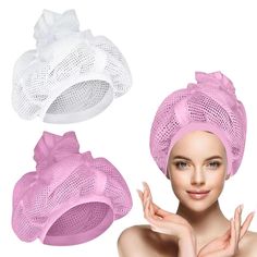 PRICES MAY VARY. ♥The plopping cap curly hair is crafted from soft, skin-friendly material, offering gentle protection.This net plopping cap for drying curly hair is your best solution for protecting your hair ♥This hair plopping net is suitable for individuals with various hair types and lengths, whether long, short, straight, or curly. The net plopping cap can be used by people with different hair types ♥The net plopping cap features adjustable straps, enabling you to tailor the fit to your he Curly Hair Plopping, Cap Curly Hair, Drying Curly Hair, Plopping Curly Hair, Hair Plopping, Cap Beauty, Sleeping Cap, Dry Curly Hair, Different Hair Types