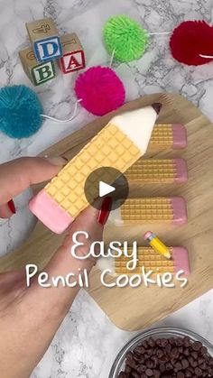 someone is making ice cream popsicles out of waffles