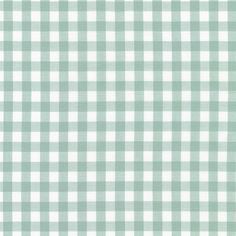 a green and white gingham checkered fabric