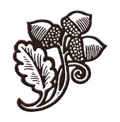 Woodland Images, Acorn Embroidery, Oak Leaf Tattoos, Acorn Tattoo, Acorn Art, Modern Folk Embroidery, Rugby Logo, Fall Embroidery, Medieval Tattoo