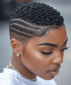 51 Stunning Short Haircuts For Black Women: Embrace Your Natural Beauty Baby Hair Styling, Tapered Natural Hair Cut, Natural Hair Haircuts, Ladies Hairstyles, Short Haircuts For Black Women, Black Hair Short Cuts, Shaved Hair Cuts, Haircuts For Black Women, Tapered Natural Hair