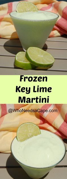 frozen key lime martini recipe in a bowl