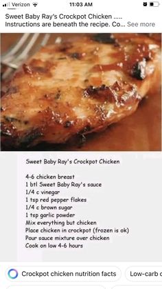 an image of a chicken recipe on twitter