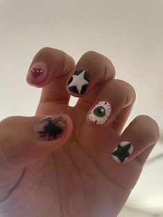 Mens Nails, Hippie Nails, Punk Nails, Hard Nails, Aesthetic Nails, Goth Nails, Grunge Nails, Studded Nails, Pretty Gel Nails