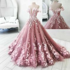 Find ideas๏ฟฝand inspiration for Gorgeous Butterfly Quinceanera Dress Princess Applique Wedding Pageant Ball Gown, Womens Dresses Off Shoulder Tulle, Tulle Ball Gown Wedding Dress, Prom Dress Lace, Champagne Prom Dress, Floor Length Prom Dresses, Tulle Ball Gown, Ball Gowns Evening, Ball Gowns Prom, Quince Dresses