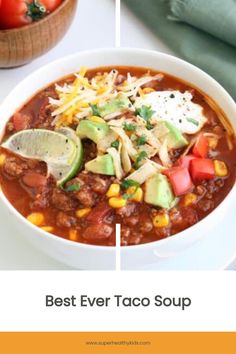 the best ever taco soup recipe