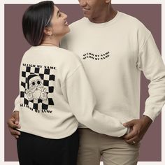 🎄 Get Ready to Sleigh the Holidays with Our Matching Couple Christmas Sweater with a retro design! 🎄 A cozy Christmas Sweater designed for couples. This unisex sweatshirt features a classic fit with a comfy wearing experience. Ideal for couples looking to celebrate the holiday season together. ✨ Product Features ✨ o Knit in One Piece Without Side Seams o Ribbed Knit Collar o 50% Cotton, 50% Polyester Blend o Double-Needle Stitching o Ethically Sourced Materials: Made with US cotton and dyed us Couples Pajamas, Couples Christmas Sweaters, Retro Couple, Sweater Couple, Ugly Xmas Sweater, Ugly Christmas Shirts, Couple Pajamas, Couple Christmas, Couples Sweatshirts