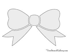 a paper bow that has been cut out