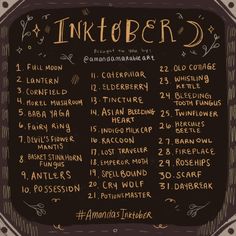 a chalkboard with the dates for an inkterd event