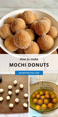 how to make mochi doughnuts in the microwave and on the stove top