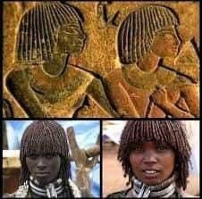 three pictures of women with different hair styles and hairstyles, one is wearing an african headdress