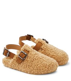 Teddy Slippers, Shearling Slippers, Girls Sandals, Girls Shoes, Two Tone, Kids Fashion, Dust Bag, Slippers, Girl Outfits