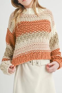 Formal Dress Shops, Chunky Knit Sweater, Butter Pecan, Chunky Knits Sweater, Chunky Sweater, New Tops, Jacket Sale, Knitting Designs, Chunky Knit