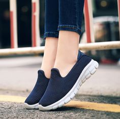 Skyters Women's Slip-On Shoes | Ultrasellershoes.com – Ultra Seller Shoes Latest Shoes For Women, Teenager Fashion, Women Sports Shoes, Ladies Sneakers, Female Shoes, Comfortable Walking Shoes, Women's Slip On Shoes, Walking Sneakers, Breathable Sneakers