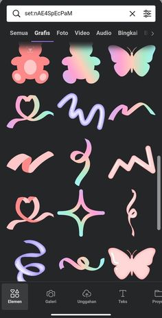 an iphone screen with the text and symbols on it, which are drawn in different colors