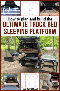 how to plan and build the ultimate bed sleeping platform for your truck or camper