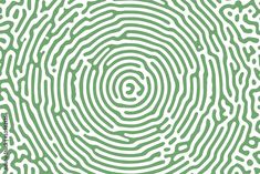 a green and white fingerprint pattern that looks like it is in the middle of a maze