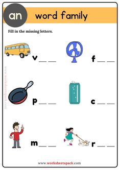 an english worksheet with words and pictures