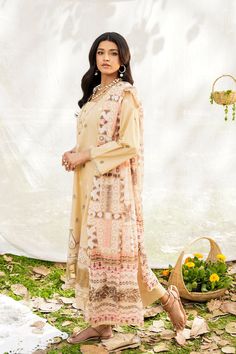 Brand: SAFWAProduct Code: SKY-04Collection: Safwa Skye Premium Embroidered Lawn Unstitched CollectionFabric: Lawn PRODUCT DETAILS: Premium Embroidered Lawn Front Shirt Premium Lawn Embroidered Back and Sleeves Premium Cotton Dyed Trouser Digital Printed Smooth Silk Dupatta DISCLAIMER:* Lining, Laces, and Tassels are not included in unstitched variants.* Embellishment items in stitched outfits are subject to market availability.* The actual colors of the outfit may vary from the colors being disp Silk Dupatta, Extra Fabric, Fabric Stores Online, Jacquard Fabric, Designer Suits, Product Label, Fabric Store, Print Dress, Lawn