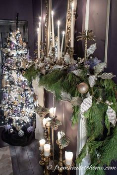 Purple And Gold Christmas Tree Decor Ideas