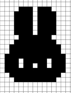 a black and white pixel pattern with squares