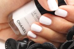 white chanel nails//Le Redux Chanel Nail Polish, Chanel Nails, Coco Chanel