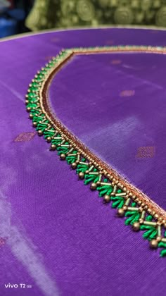 #aariembroidery #aariworkblousedesignideas Aari Thread Work, Simple Aariwork Blouse, Blouse Designs Simple, Simple Blouse Design, Thread Work Blouse, Latest Blouse Neck Designs