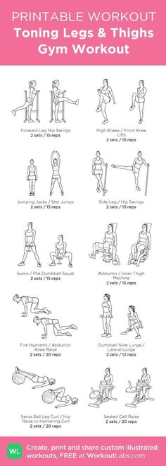 the printable workout guide for women and men