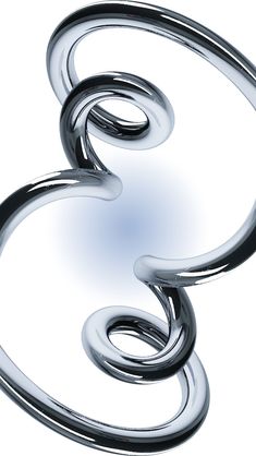 an abstract metal object is shown in the middle of the image, with three spirals on it