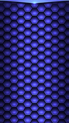 an abstract blue background with hexagonal shapes