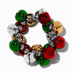 Claire's Christmas Bells Stretch Bracelet Christmas Bracelet, Fashionable Jewelry, Green Tones, Christmas Jewelry, Christmas Bells, Jewelry And Accessories, Metal Style, Classic Christmas, Holiday Fashion