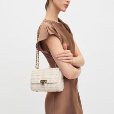 Lottie Bag in Ivory Tweed | Aspinal of London Summer Holiday Outfits, Aspinal Of London, Summer Holiday, Holiday Outfits, 30 Day, Fast Delivery, London, Shoulder Bag