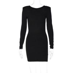 F00153205-104 Chic Slim Fit Dresses For Going Out, Slim Fit Bodycon Dress For Going Out, Slim Fit Mini Bodycon Dress For Going Out, Going Out Slim Fit Mini Bodycon Dress, Chic Slim Fit Mini Dress For Fall, Sleek Solid Color Mini Dress, Chic Slim Fit Sheath Bodycon Dress, Slim Fit Mini Dress For Date Night, Black Slim Fit Bodycon Dress For Summer