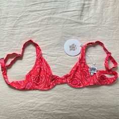 New With Tags, Perfect Condition Size Us 8 (I Am Typically A 6 And This Was A Little Bit Too Big For Me) Feel Free To Ask Any Questions! Quick Shipping! Red Nylon Swimwear With Built-in Bra, Red Triangle Top Swimwear With Removable Bra Pads, Red Swimwear With Removable Bra Pads For Beach, Red Swimwear With Removable Bra Pads For Vacation, Red Fitted Nylon Swimwear, Fitted Red Nylon Swimwear, Red Nylon Swimwear With Adjustable Straps, Red Swimwear With Removable Bra Pads For Pool, Red Stretch Swimwear With Built-in Bra