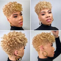 Twa Hairstyles Tapered, Wave Neuvou Hair Styles, V Taper Haircut Women, Blond Tapered Natural Hair, Blond Short Natural Hair Black Women, Natural Short Blonde Hair Black Women, Short Natural Hair Styles Hair Color, Short Blonde Twa Black Women, Colored Tapered Natural Hair