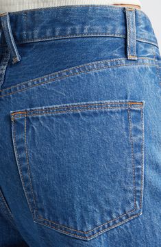 Crafted from Italian stretch denim in Los Angeles, these casual-cool jeans feature a superhigh waist and full-length wide legs for a contemporary look. 32" inseam; 21" leg opening; 12" front rise; 15" back rise (size 29) Zip fly with button closure Five-pocket style 100% cotton Machine wash, tumble dry Made in the USA of imported fabric Modern Relaxed Fit Flare Jeans In Rigid Denim, Modern Flare Jeans In Relaxed Fit Rigid Denim, Modern Flare Jeans In Rigid Denim With Relaxed Fit, Modern Relaxed Fit Flare Jeans, Modern Flare Jeans With Straight Hem, Modern High Waist Relaxed Fit Cropped Jeans, Modern High Rise Jeans For Spring, Modern Cropped High Waist Jeans Relaxed Fit, Modern High-rise Jeans For Spring