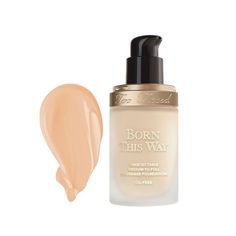 $47.00 $32.90 at checkout! | Too Faced Born This Way Flawless Coverage Natural Finish Foundation - Pearl - NET WT. 1.0 oz/30.0 ml Mac Studio Fix Fluid, Oil Free Foundation, Natural Foundation, Full Coverage Foundation, Olive Skin, Neutral Undertones, Too Faced Foundation, Too Faced Makeup, Born This Way