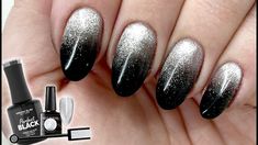 CAT EYE BLACK OMBRE FALL NAIL DESIGN | EASY HALLOWEEN NAIL DESIGN - YouTube Black Cat Eye Nails Design, Ombre Chrome, Easy Halloween Nails Design, Halloween Nail Design, Nails Charms, Fall Nail Design, Cat Eye Colors, Halloween Nails Easy, Eye Nail Art