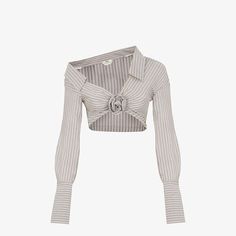 Luxury Clothing for Women - Original Italian Clothing Apparel Ready to Wear | Fendi Fendi Shirt, One Shoulder Shirt, Printed Silk Shirt, Silk Rose, Shoulder Shirts, Printed Silk, White Silk, Stage Outfits, Silk Shirt