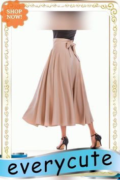 Khaki High Waisted Swing A-line Maxi Skirt High Waist Beige Maxi Skirt, Beige Fitted High Waist Maxi Skirt, Chic Beige High-waist Maxi Skirt, High-waist Beige Cotton Skirt, Chic Beige Non-stretch Maxi Skirt, Petticoat, Maxi Skirt, A Line, Shop Now