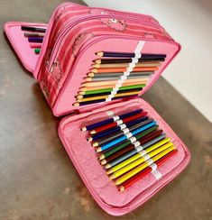 Cute School Supplies, Disney Castle, Diy Crafts Hacks, Crafts Hacks, School Supplies, Colored Pencils, Zip Around Wallet, Hello Kitty