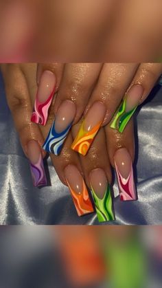 If you're looking for neutral nail designs, this post has them. These designs are done on acrylic nails, but you can be done on real nails. #nails #trendyneutralnail #naildesigns #nailsart #nail Rave Nails, Neutral Nail Designs, Edgy Nails, Glow Nails, Festival Nails, Rainbow Nails, Neutral Nails, Nails Coffin