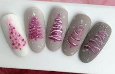 Festive Nail Ideas, Disney Acrylic Nails, Xmas Nail Art, Nails Holiday, Beauty Hacks Nails, Rose Nail Art