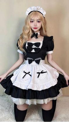 Harajuku Fashion Kawaii, Goth Skirts, Streetwear Coat, Bow Choker, Dress Apron, Gothic Skirts, Gothic Tops, Maid Cosplay