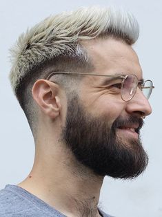 Classic Hair Color, French Crop Haircut, Men's Hair Color, Hair Color For Men, Temple Fade, Dyed Bangs, Silver Fox Hair, French Crop, Blonde Dye