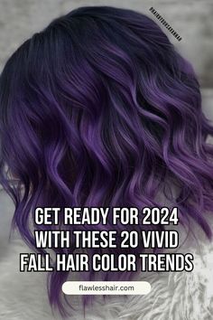 Pastel Purple Waves Purple Ombre Hair Medium Length, Butterfly Haircut Purple Hair, Purple Strands In Hair, Purple Hair With Black Highlights, Violet Highlights On Dark Hair, Dark Purple Ombre Hair, Purple Color Melt Hair, Black And Purple Ombre Hair, Smoky Purple Hair