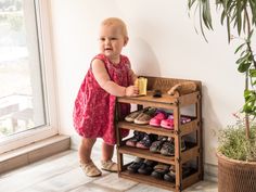 Introducing Hexagonica Toddler Shoe Shelf, a beautifully crafted piece of furniture designed to enhance your nursery decor while providing a functional solution for organizing your children's shoes. 📏DIMENSIONS📏 Height: 17" Width: 13" Depth: 7" Constructed with meticulous attention to detail, this shoe shelf is made from high-quality sanded plywood, ensuring both durability and a sleek, modern aesthetic. Its lightweight design makes it easy to move and reposition as needed, while the absence o Toddler Shoe Storage Ideas, Shoe Rack For Toddlers, Toddler Shoe Storage, Toddler Shoe Organization, Kids Shoe And Coat Rack, Children Shoe Bench, Nursery Bookshelf Montessori, Kids Shoe Rack, Montessori Toddler Shelves