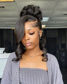 Wig Styling, Hoco Hairstyles, Hairstyle Inspo, Quick Braided Hairstyles, Hair Idea