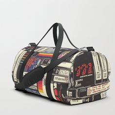 Cassettes Duffle Bag #Cassettes #Bags #travel Medium Bags