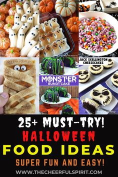 25 + must try halloween food ideas super fun and easy for the kids to make